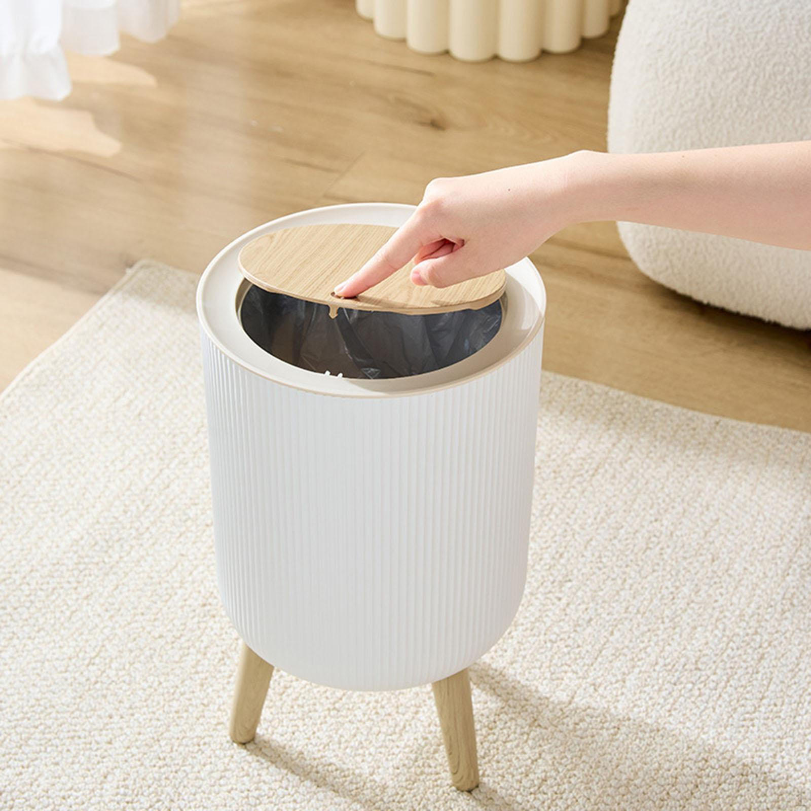 

Мусорное ведро для ванной с крышкой, защищенное от собак, многоцелевое ведро для мусора, мусор для гостевой комнаты 7L