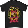 Bärtige Katze Aus Dem Weltall Außerirdische UFO Herren T-Shirt Baumwolle Unisex T-Shirt