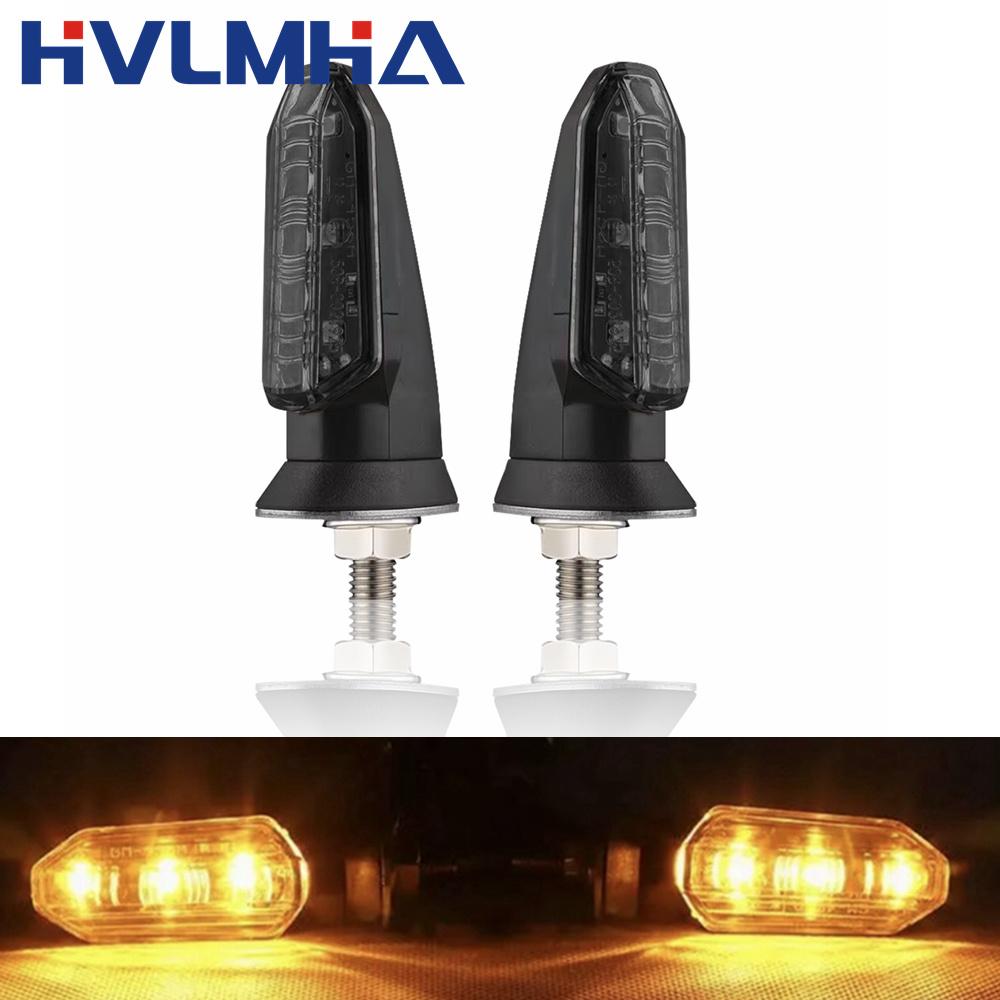 

LED Motorcycle Turn Signals Lights 12V Flasher Amber Flashing Light Blinker Waterproof Signal Lamp 8mm Bolt For Honda for Suzuki