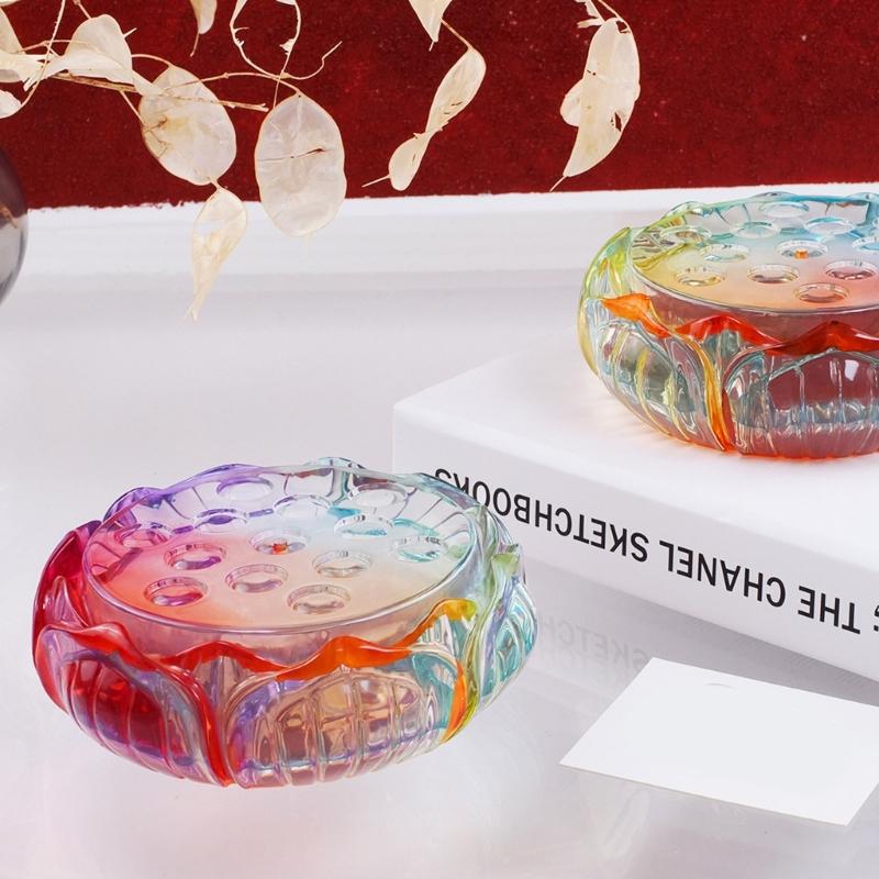 Resin Molds for  Crafts Beautiful Incenses Holders with Hole Silicone Mold Sticks Ashes Catcher Mold for  Craft
