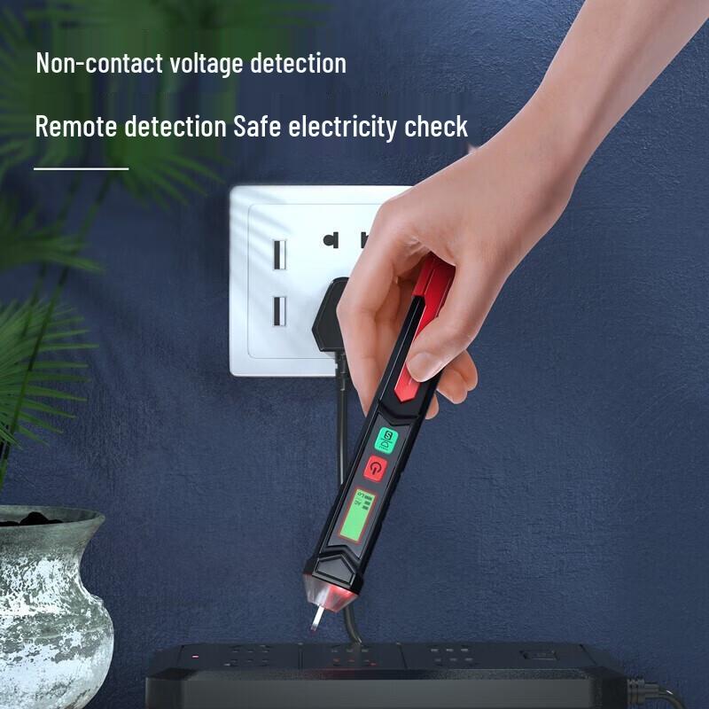 Deli DL8012 Smart Non-Contact AC Voltage Tester with Flashlight