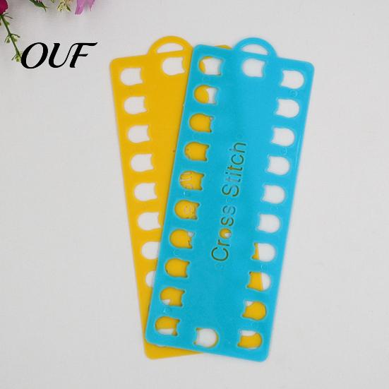Plastic Thread Holder 5Pcs 20-Hole Embroidery Floss Organizer, Winding Board, Cross Board Stitch Plate, Bobbin for Sewing Crafts Management