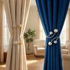 2PCS Pearl Zinc Zinc Alloy Curtain Clips Zinc Zinc Alloy Curtain Holders Modern Drapery Tiebacks  Window Decor