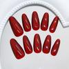 Simple Retro Burgundy White Cat Eye Fashion Girl Versatile European and American Style Removable Wearable Armor 30 Pieces