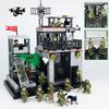 Package P43 Yaman Base Military Building Russian Army Miniature Children Assembled Small Particle Building Block Shield
