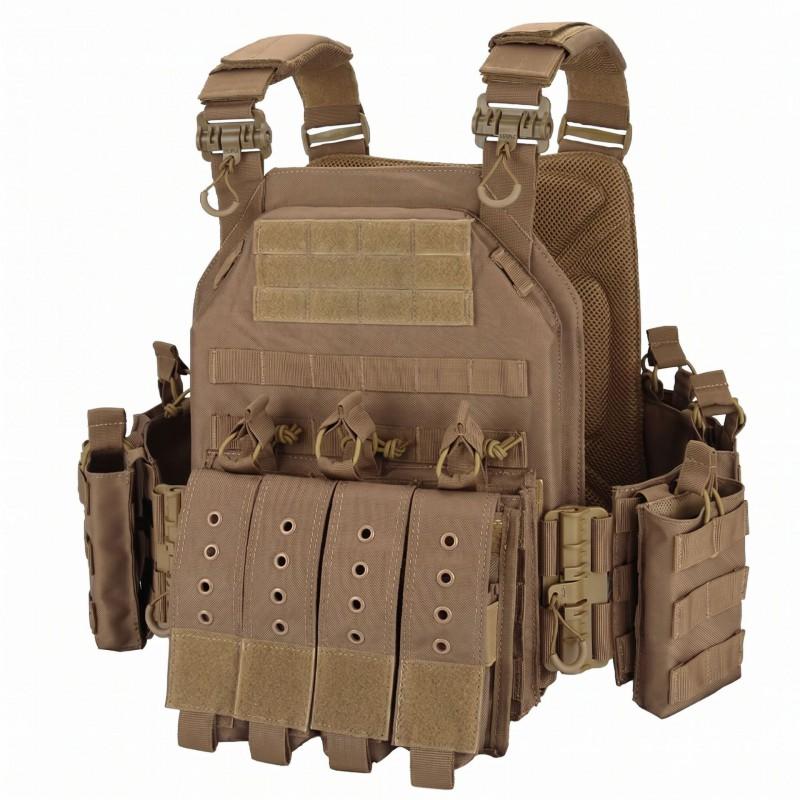 Lightweight Tactical Vest Outdoor Training Fitness Hiking Camping Military Style Utility Waistcoat