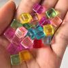 50PCS Transparent Acrylic Blank Dice 10MM Assorted Centimeter Cubes Math Educational Toys Board Games Accessories