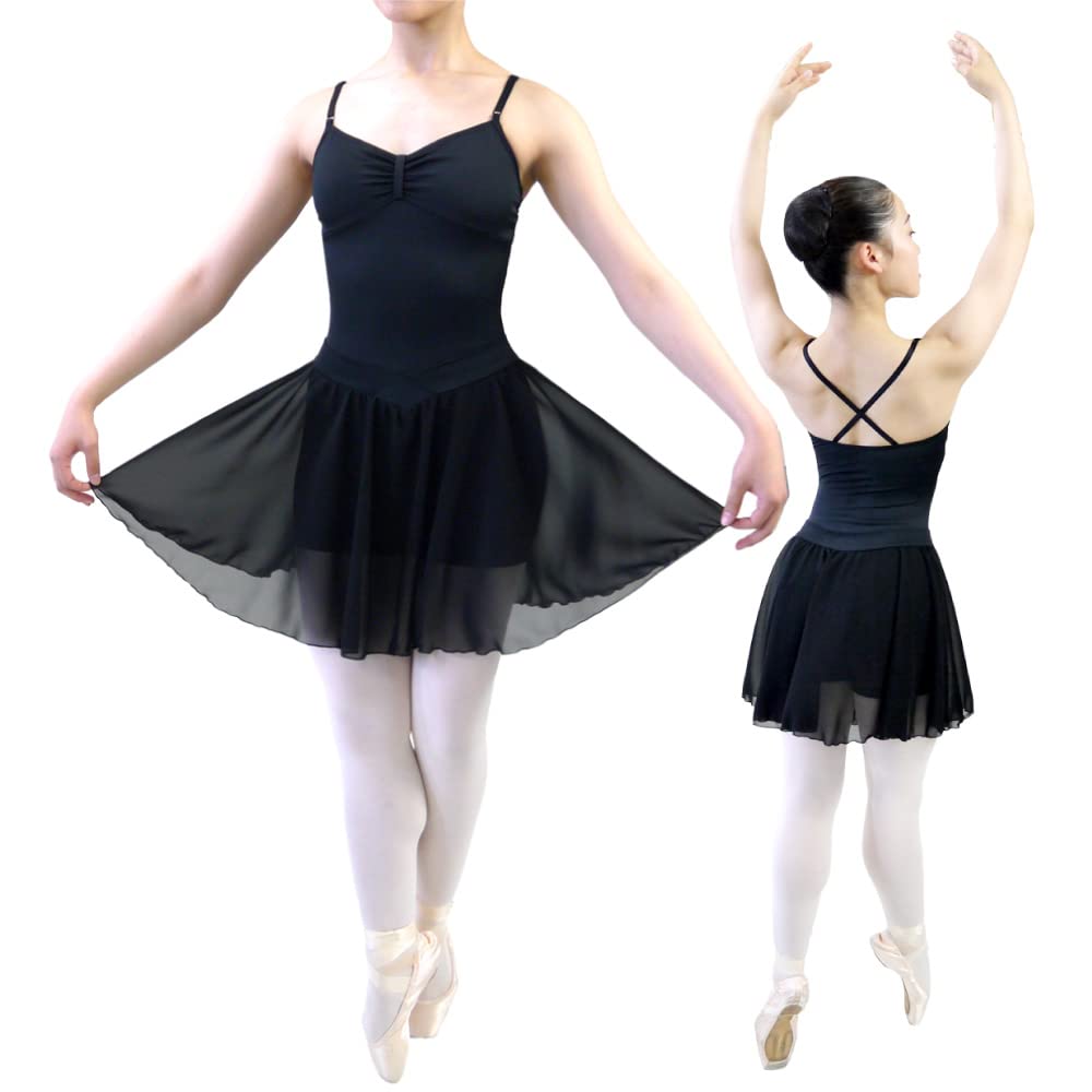 Ballet Sayori Inspats with for Children and Black (Spats Skirt) Adults, (Pants Only) (L)