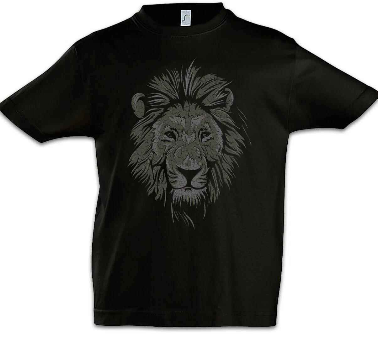 Lion Face Kids Boys kids boys T-Shirt Vegan Vegetarian Animal Welfare Lion Animal Welfare 140