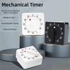Loud Alarm Mechanical Kitchen Timer Plastic Visual Countdown Timer Children's Timer  Kitchen