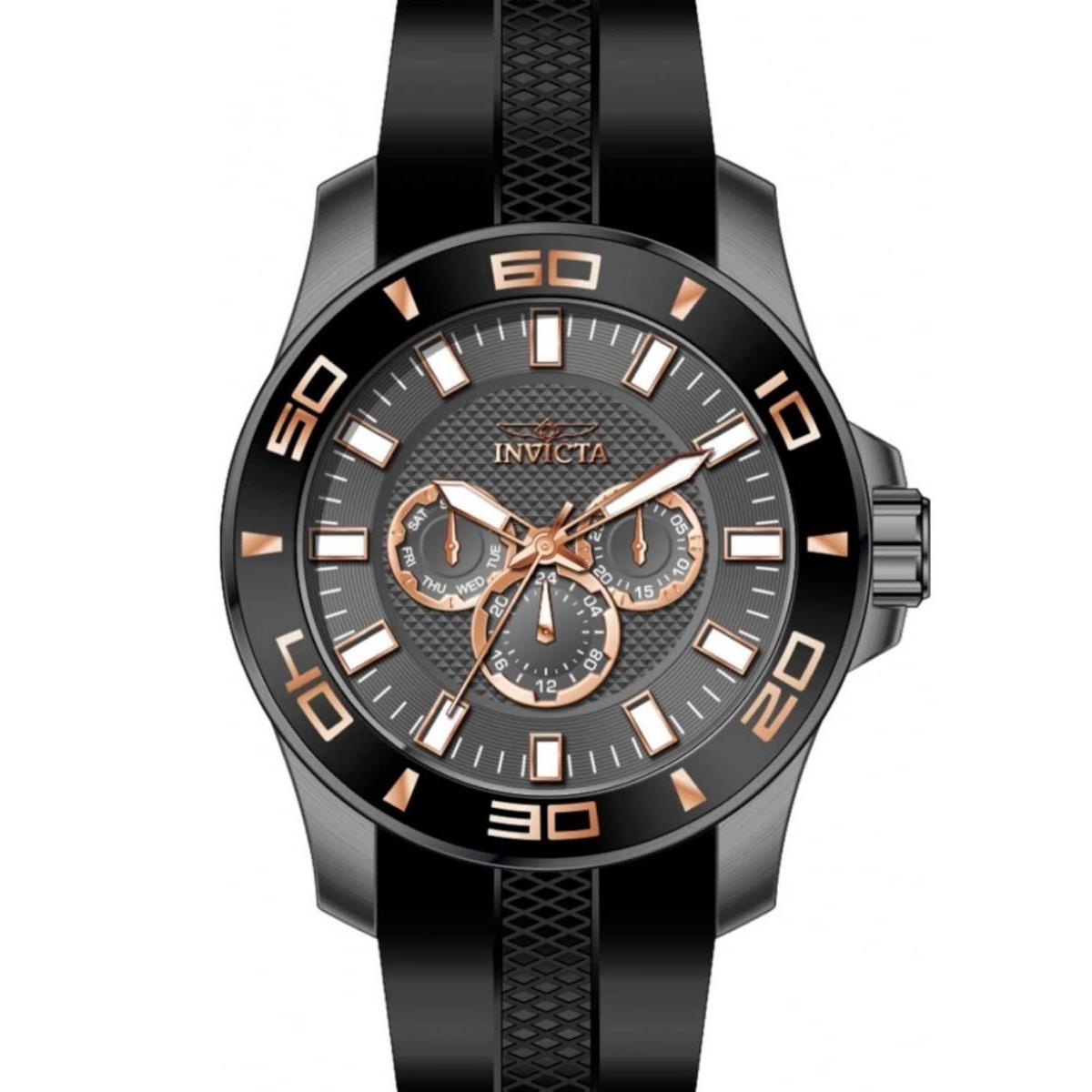 Used [New] INVICTA Pro Diver Black Chronograph Watch