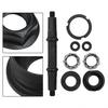 Square Hole Bicycle Bottom Bracket Axle Kit with Cups and Bearings Accessories