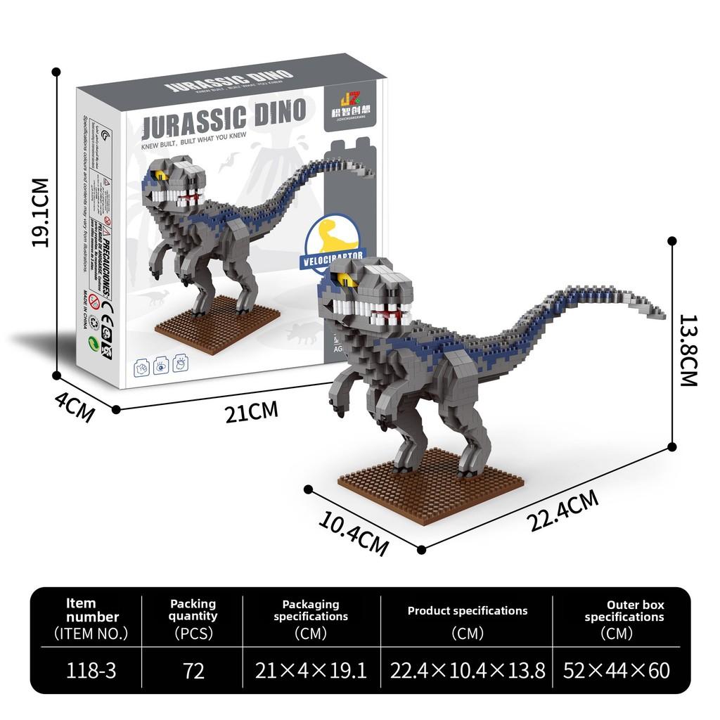 Dinosaur Builder Blocks With Abs Plastic For Educational Play And Diy Construction For Kids