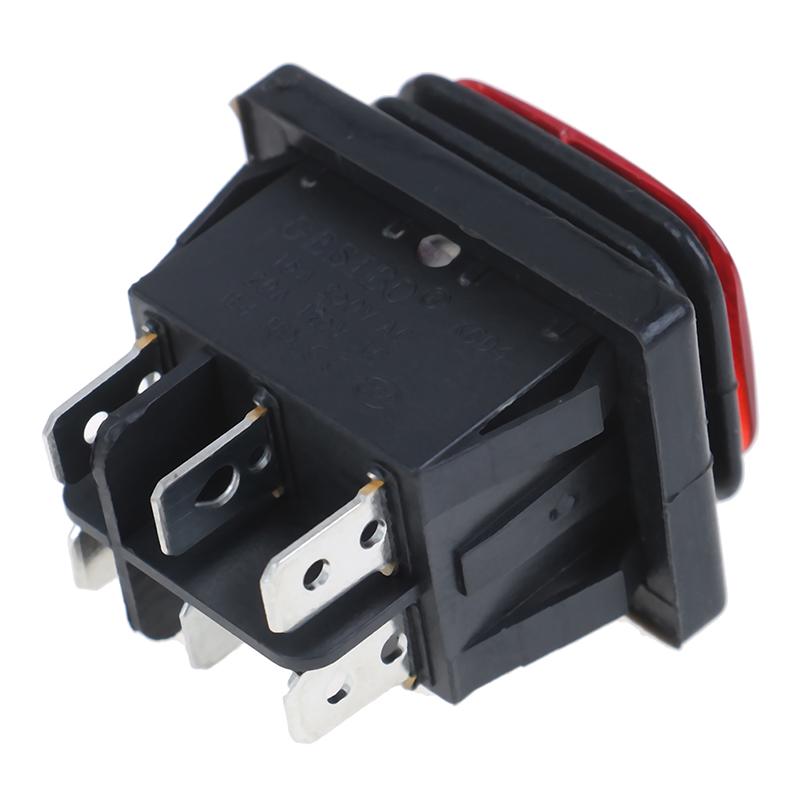 1 Adet 30A/250V 6Pin Su Geçirmez Otomatik Tekne Geçiş Anahtarı Ledli 12V 220V