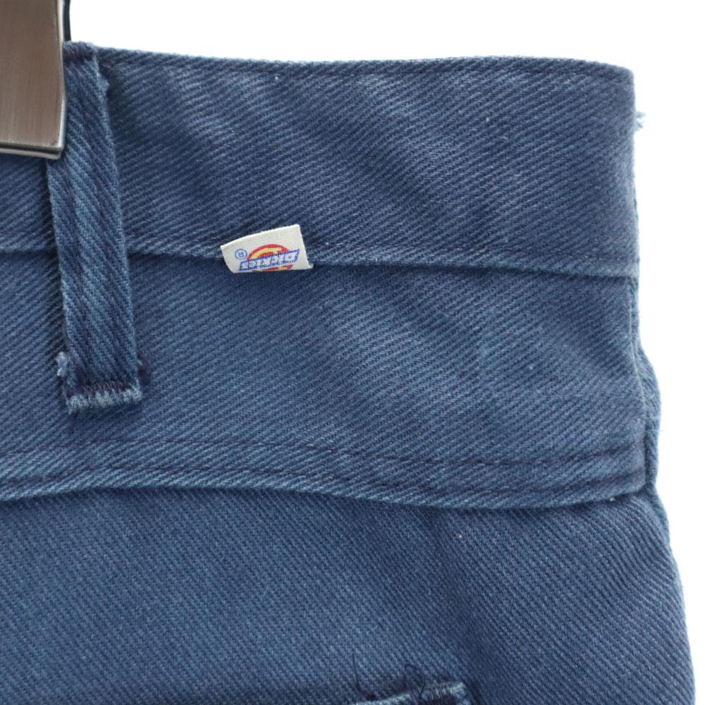 Dickies 80s Talon Zip Vintage Work Pants W42 Blue Biggs Men's Used
