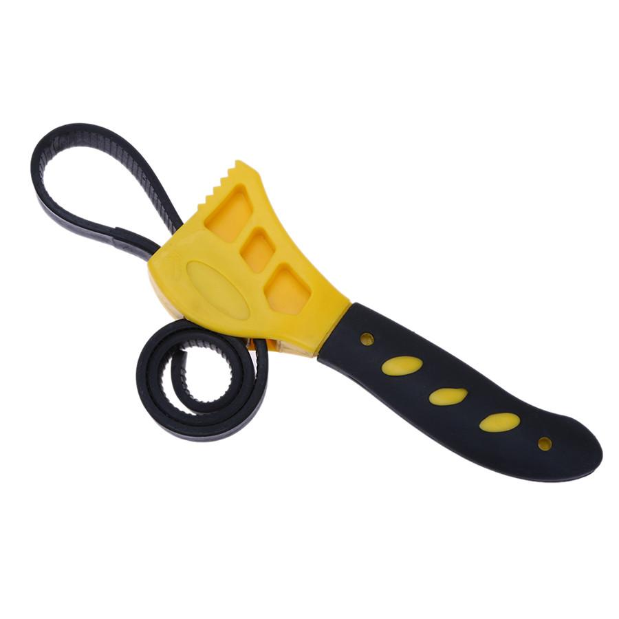 2x Adjustable Strap Wrench Set Hand Tool for Oil Filter for Auto Car Truck Boat
