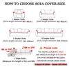 1 2 3 4 Seater Nordic Flowers Stretch Sofa Covers Elastic Spandex Sofas Skirt Cover for Living Room Universal Couch Slipcovers
