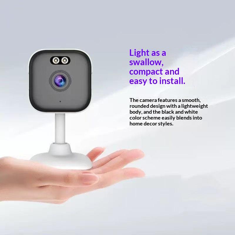 2MP High Resolution Mini Window Security Camera 1PCS Full-Color Night Vision Cam for Home Baby Pet Monitoring