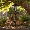 Solar Angel Ornaments, Resin Outdoor Decorative LED Lights, Warm Glow Ornament for Courtyards Gardens Landscaping