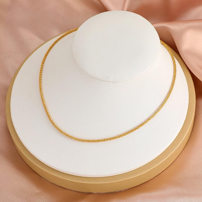 iF ME Collana Lusso Oro da Donna Girocollo Catena Twist Semplici Accessori Gioielli