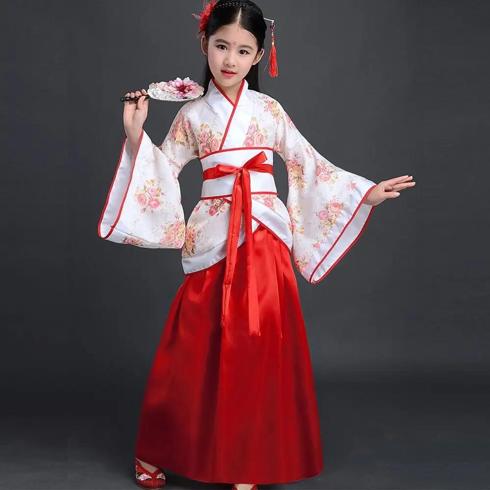 Fashion New Year Clothing Chinese Folk Dance Costume Classical Traditional Ancient Dress Red Dress Traditional Hanfu Party