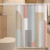 Bathroom Thickened Waterproof Curtain Mildew Proof Shower Curtain Shower Partition Curtain Shower Curtain Bathroom Curtain Free Perforation