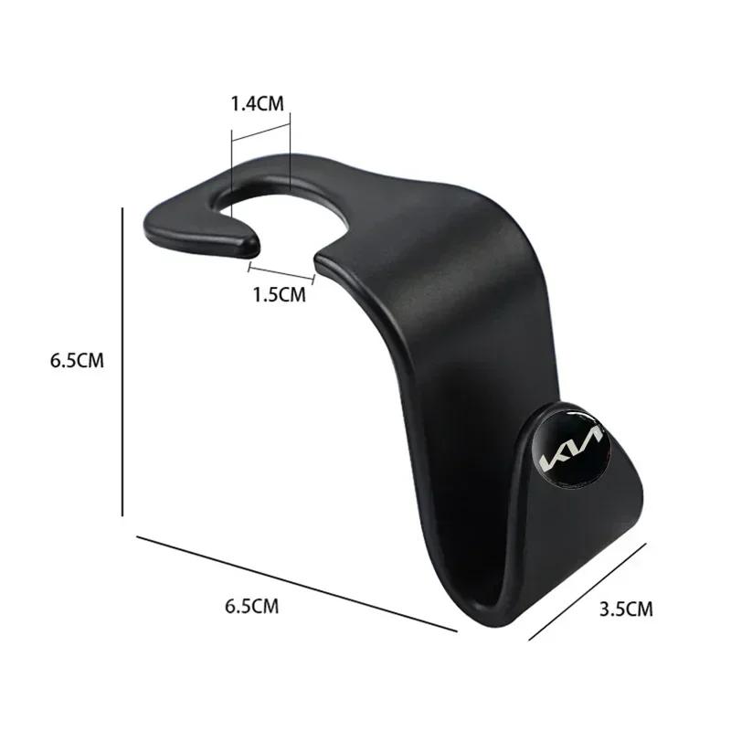 ABS Car Seat Back Hook Headrest Organizer for KIA Rio Pregio Soul Cd5 Soluto Kx3 K3 K5 Optima Cerato Sedona Forte Niro SportageSB2