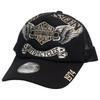 Vanson Men's Flying Emblem Embroidered Mesh Cap (nvcp-2507) (JP, Alphabet, Free Size, Black)