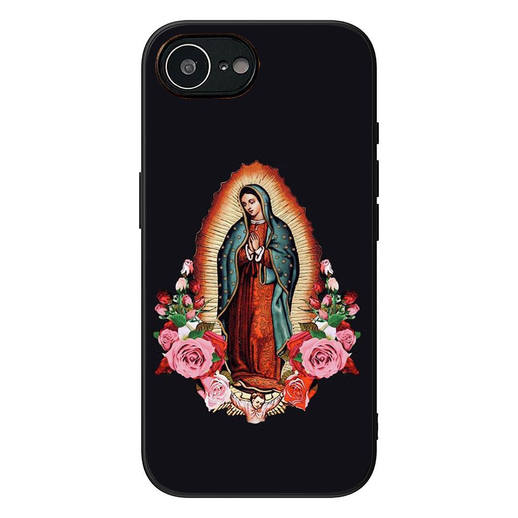 Phone Cover for Apple iPhone 17 16 14 15 Pro Max Plus 15+ 16E XR ProMax Air 16+ Casing Flexible Case Virgen de Guadalupe