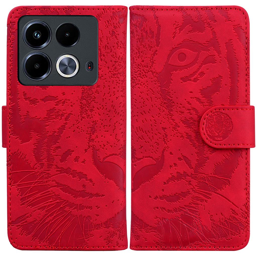 Dla Infinix Note 40 Etui Tygrysi Nadruk Stojak Skórzane Etui na Telefon