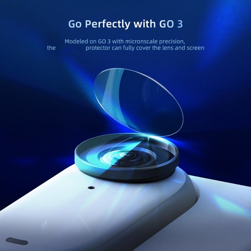 Shatterproof High Transparency Screen Protector Guard Scratch Resistant Suitable For Action Camera Anti Abrasion Design