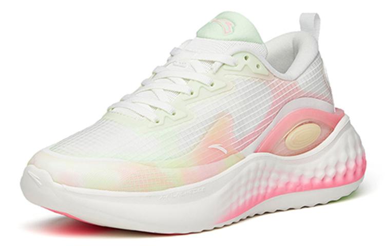 Women's Sneakers Anta Cushioning Slip Resistant Low top Running Shoes Women's White Green Pink