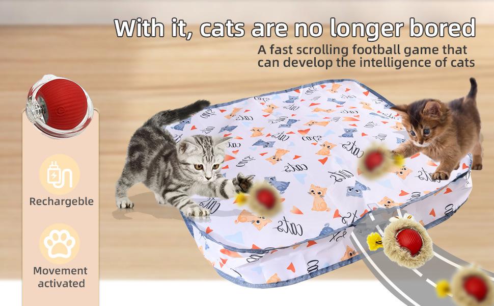 Interactive Cat Teaser: Self-Entertainment Hiding Turntable Toy