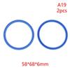 2Pcs PU Hydraulic Oil Seals with Single Lip Radial Shaft for Equipment Repair