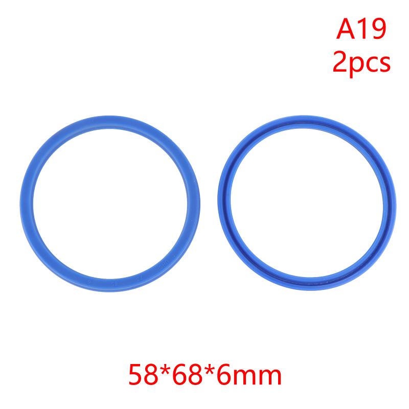 2Pcs PU Hydraulic Oil Seals with Single Lip Radial Shaft for Equipment Repair