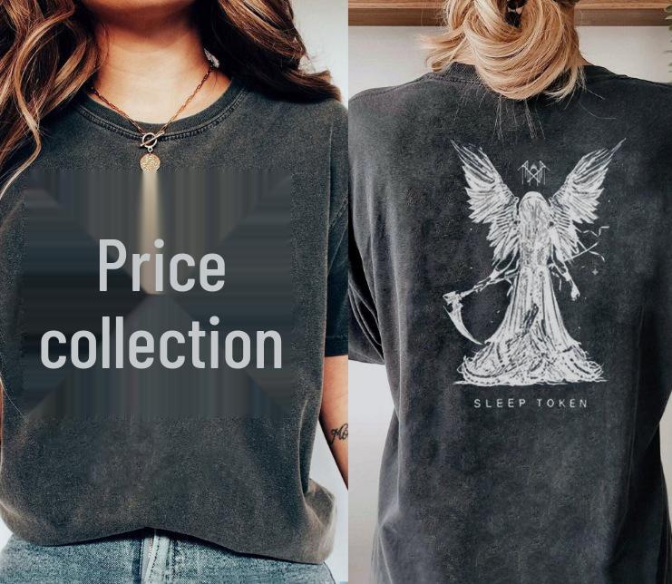 

2024 Повседневная футболка с круглым вырезом и коротким рукавом с принтом дьявола L