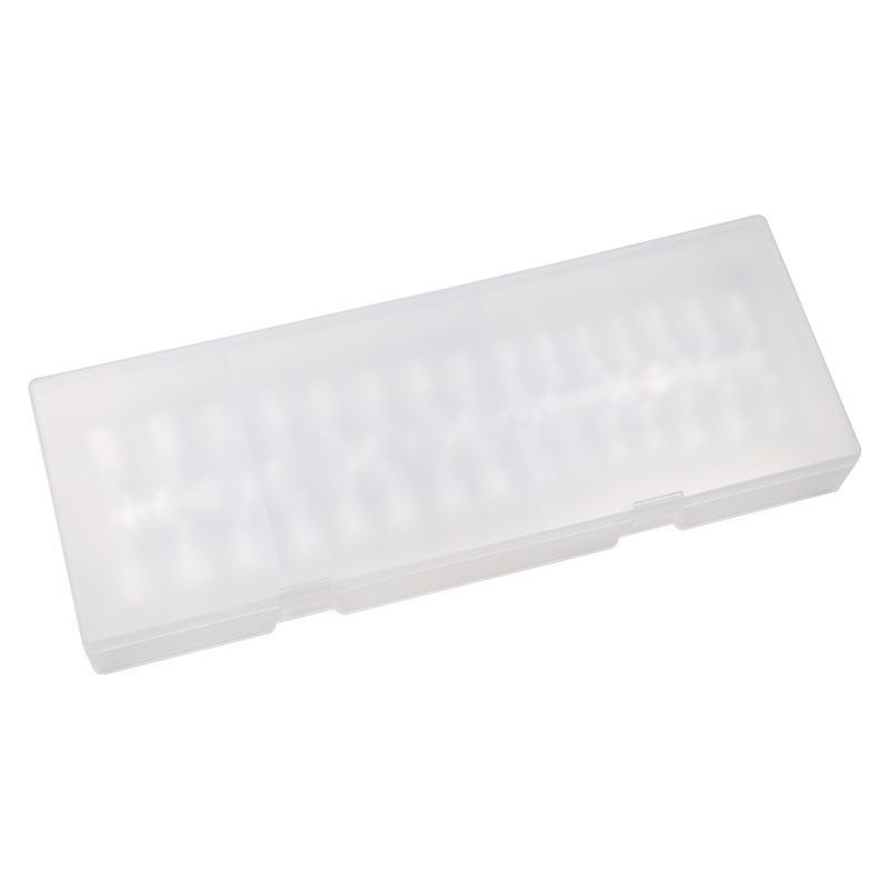 Traceless Oval Flower Nail Tips - Frosted Half-Cover