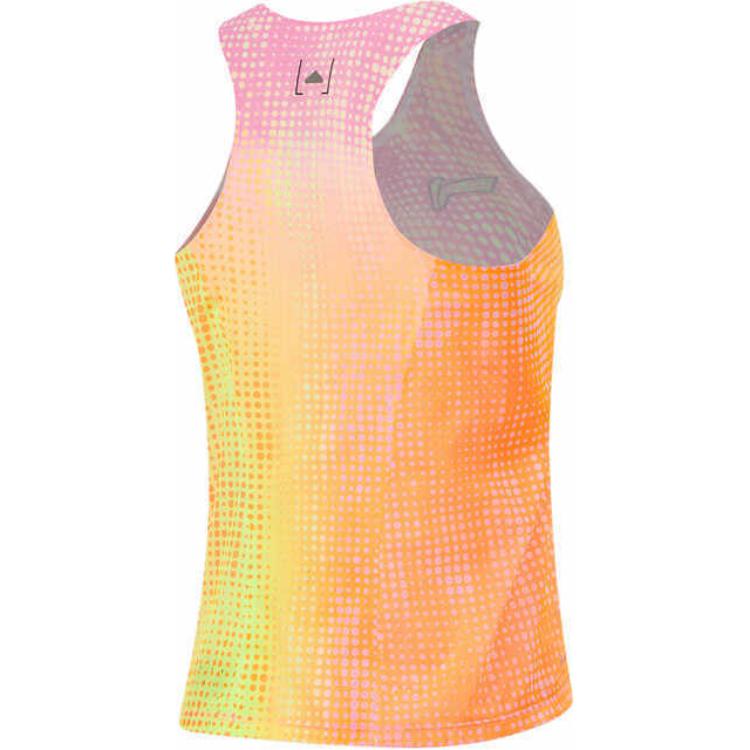 Li Ning Running Series Competition Logo Sleeveless Breathable Comfortable Vest Men Tops Standard-White AAYU009-3