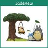 Totoro Harz Miniatur Szene Mit Cartoon Katze Schaukel Und Blattelementen Für Zuhause Und Geschenk