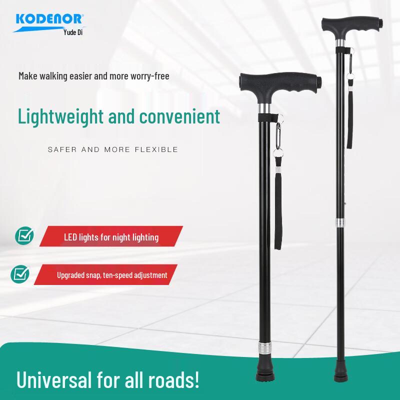 KODENOR LED Telescopic Walking Stick for Elderly