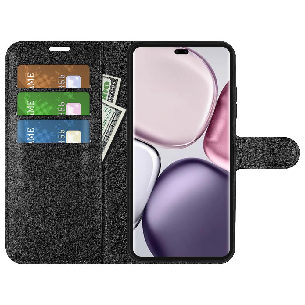 For Honor Magic7 Lite 5G/X9c 5G/X60 Pro 5G Case Litchi Texture Shockproof Leather Wallet Phone Cover