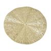 Round Wall Art Decor Elegant Style Iron Material 24.5cm/9.6in Delicate Texture Appearance Golden