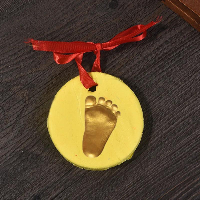 Newborn Hand and Foot Print Growth Commemorative Children's Foot Clay Environmental Protection Printing Clay Commemorative Gift