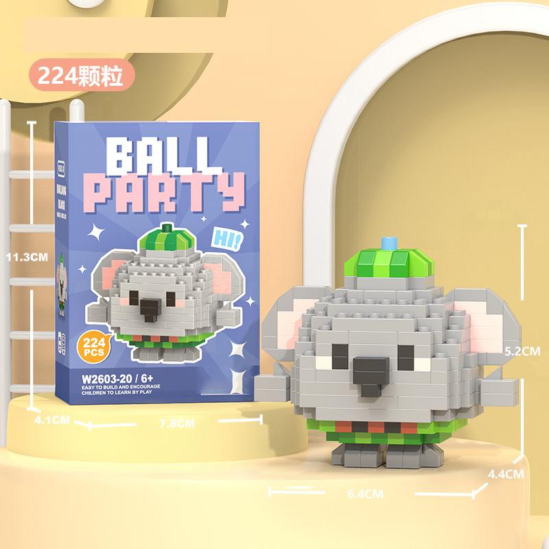 Penguin Constructor Micro Bricks Toys for Children 7 to 10 Year Cat Dog Construction Set for Girl Adults Reindeer Building Block