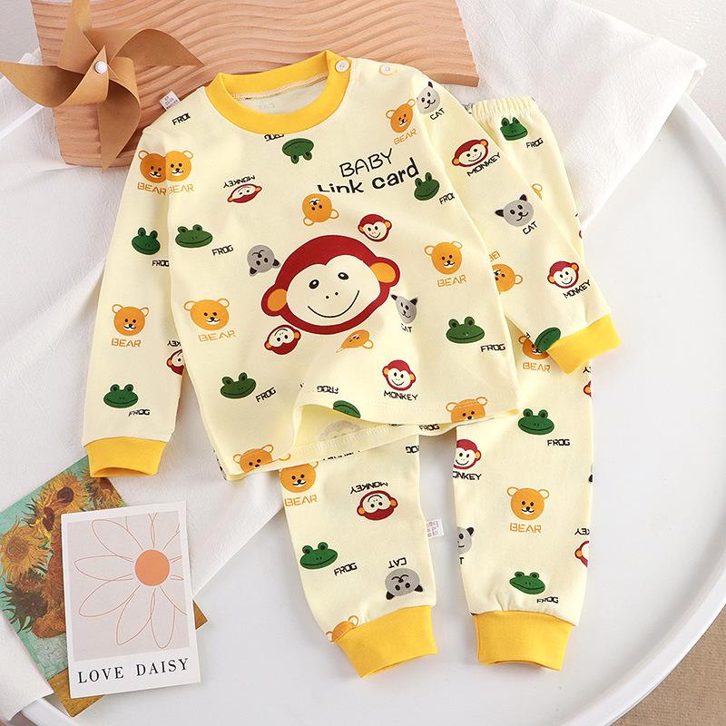 Autumn Sleepwear Pajamas For Girls Boys Long Sleeve Tops+Pants Suits Fashion Home Clothing Baby Kid Sleep Costume