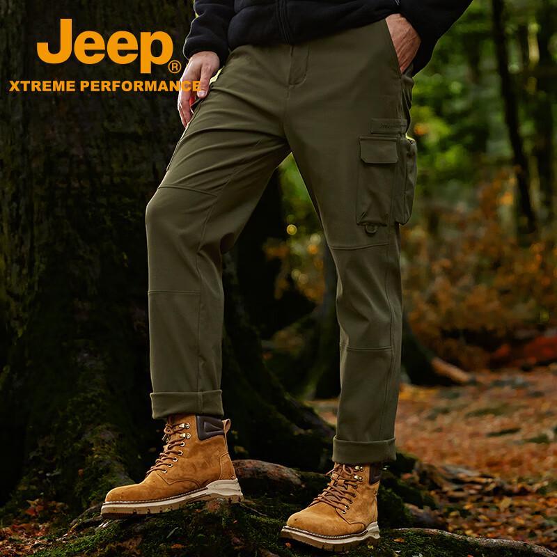 Jeep Unisex Windproof Water-Repellent Cargo Hiking Pants XL