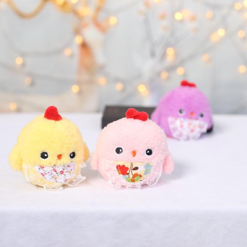 The Same Cute Cartoon Flower Bellyband Chicken Duck Plush Toy Doll Pendant Doll