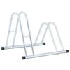 Vidaxl 2-Bike Stand, Freestanding, Galvanized Steel