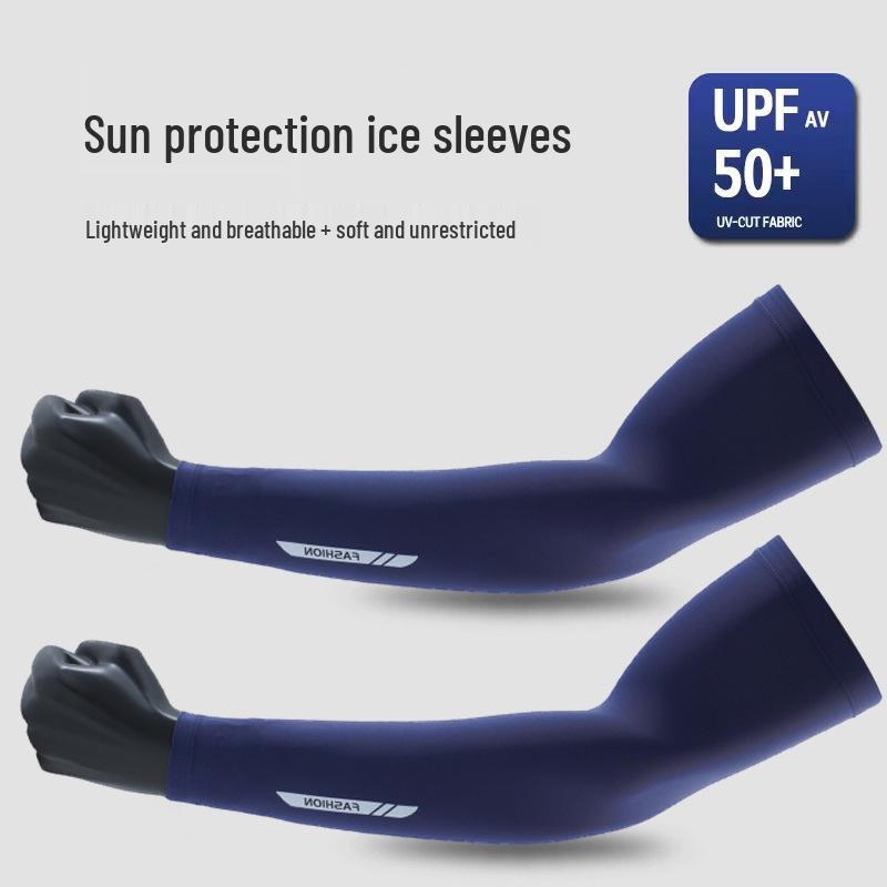 Manchons en soie glacée anti-UV: Protection Solaire Extra Longue pour Hommes & Femmes - Parfait pour le Cyclisme, la Pêche
