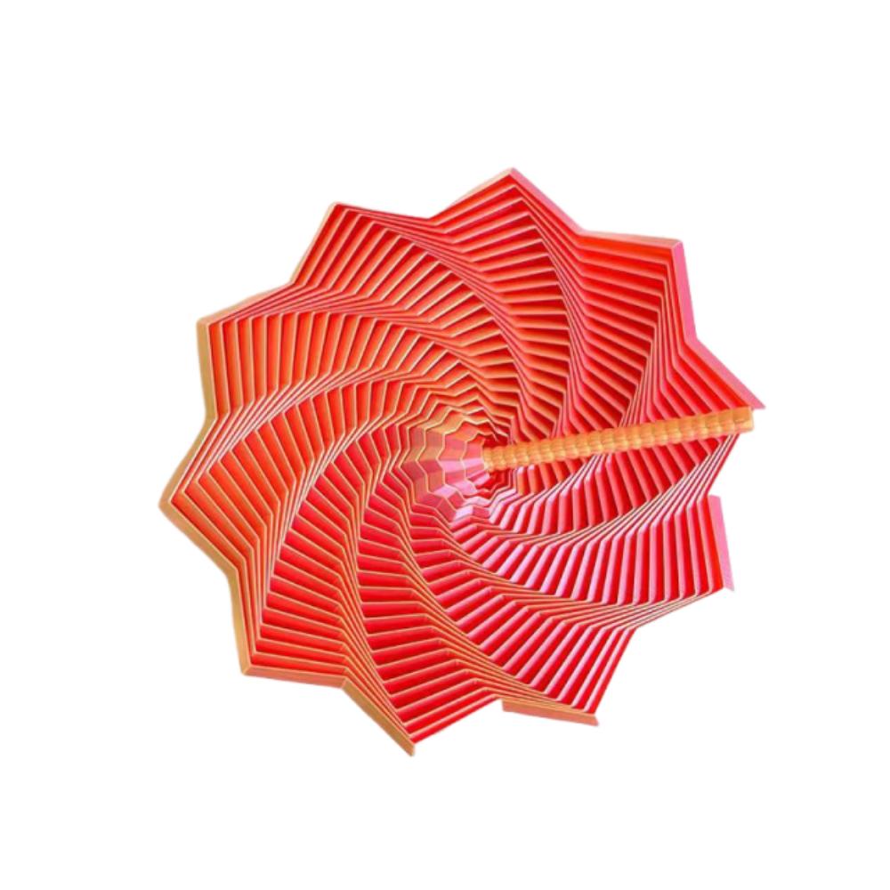 Visual Illusion Fractal Fidget Star Model 3D Printing Whirling Spiral Ornaments  Office/School